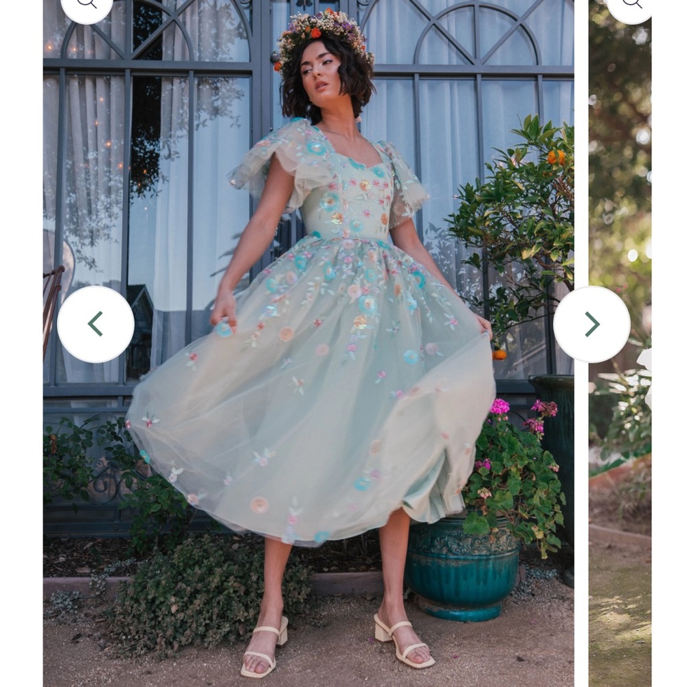 NWT JessaKae Evangeline Dress in Teal Size XXS